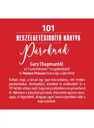 101 beszélgetésindító kártya pároknak
